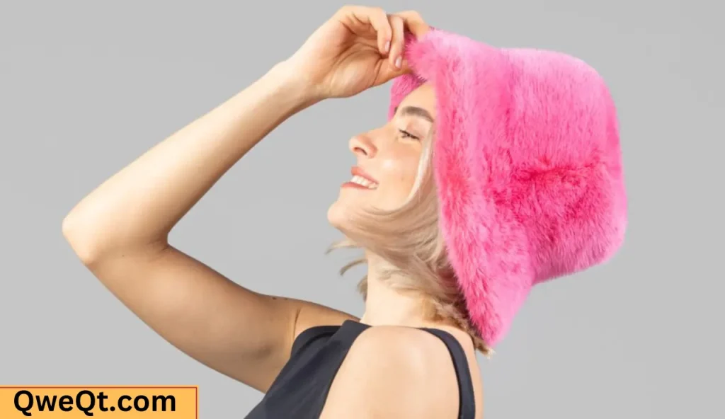 Pink Fur Bucket Hat